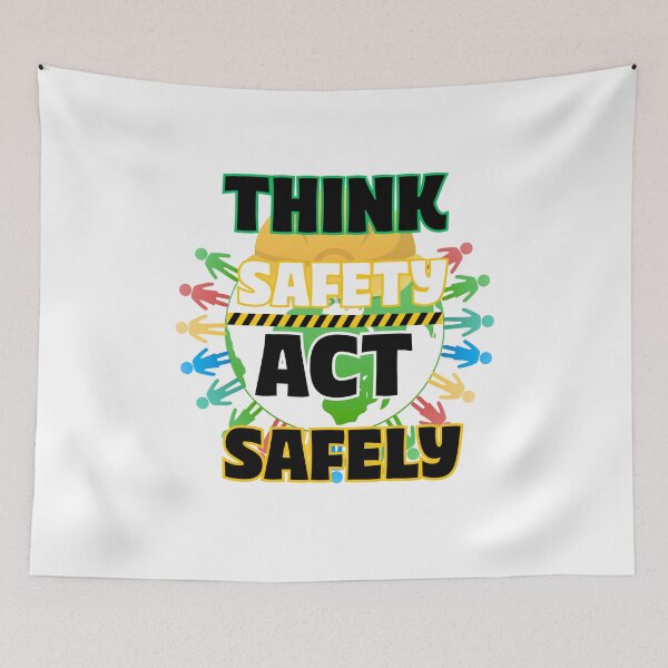 Item preview, Think Safety, Act Safely – Workplace Safety Awareness Design designed and sold by PeteLawliiet.