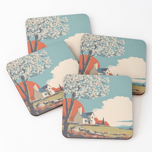 Item preview, Blooming Cottage at Sunset designed and sold by Dusk Atelier.