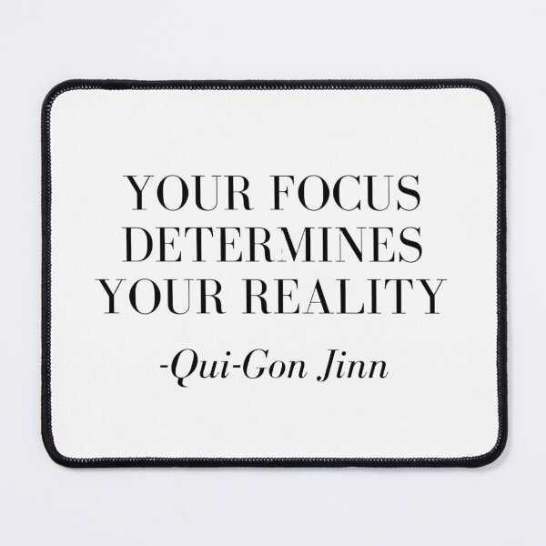 Item preview, Your Focus Determines Your Reality – Qui-Gon Jinn Quote Sticker designed and sold by siarag7.