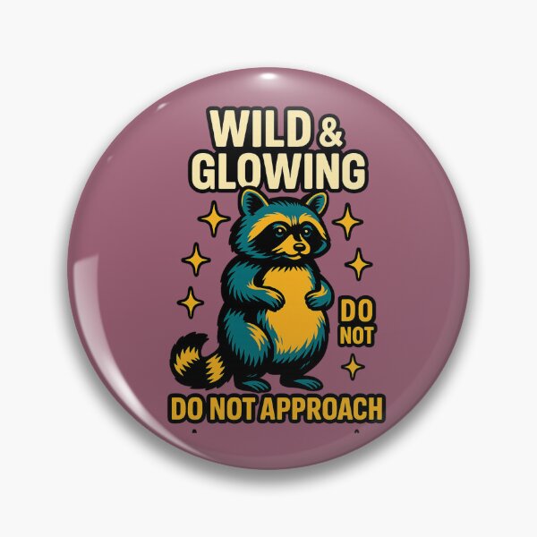 Item preview, Wild Raccoon Glow. Raton sauvage & rayonnant designed and sold by Drawingshirts.
