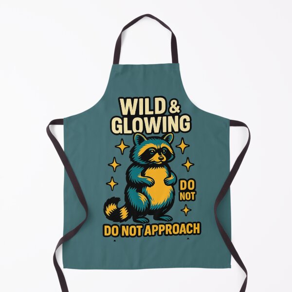 Item preview, Wild Raccoon Glow. Raton sauvage & rayonnant designed and sold by Drawingshirts.