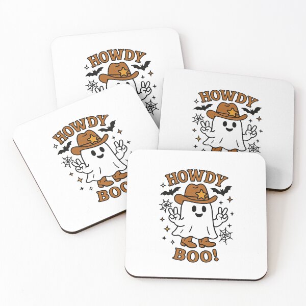 Item preview, Howdy-Boo-Cowboy Ghost Halloween Cute Spooky Western T-Shirt designed and sold by Sticker Mania Studio.