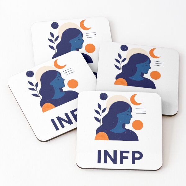 Item preview, INFP Introvert Personality Minimalist Artwork (Center Print) designed and sold by W-Rm.