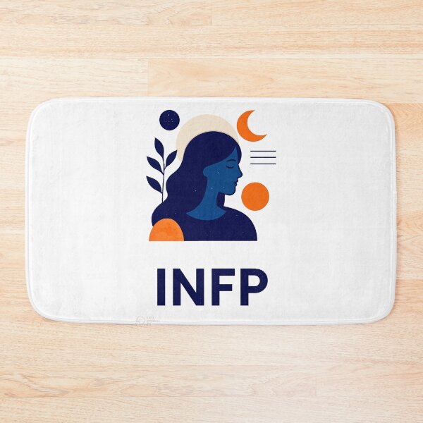 Item preview, INFP Introvert Personality Minimalist Artwork (Center Print) designed and sold by W-Rm.