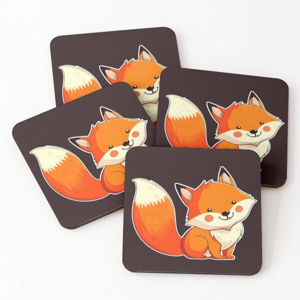 Item preview, Cute Cartoon Fox with Fluffy Tail designed and sold by PrintBreeze.