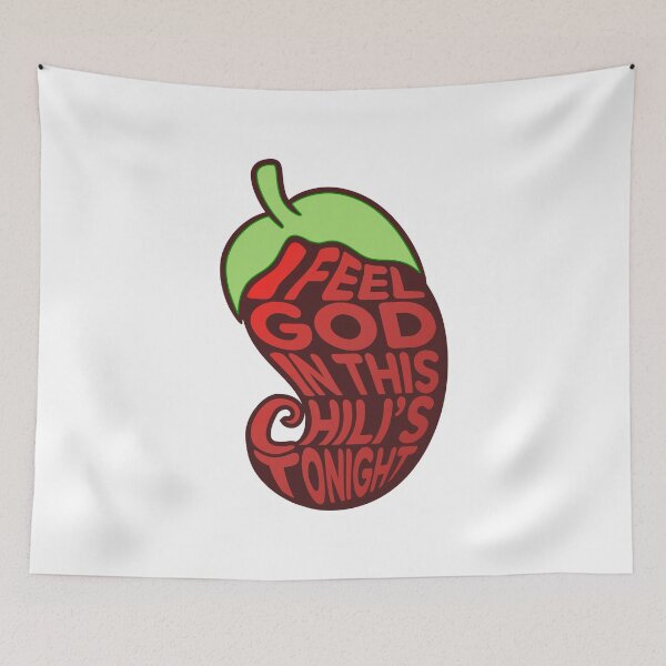 Item preview, I Feel God In This Chili's Tonight - Chili Word Art designed and sold by CtrlAltGalaxy.