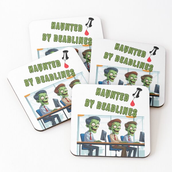 Item preview, Haunted by Deadlines – Funny Zombie Office Halloween Design designed and sold by Kindloom.