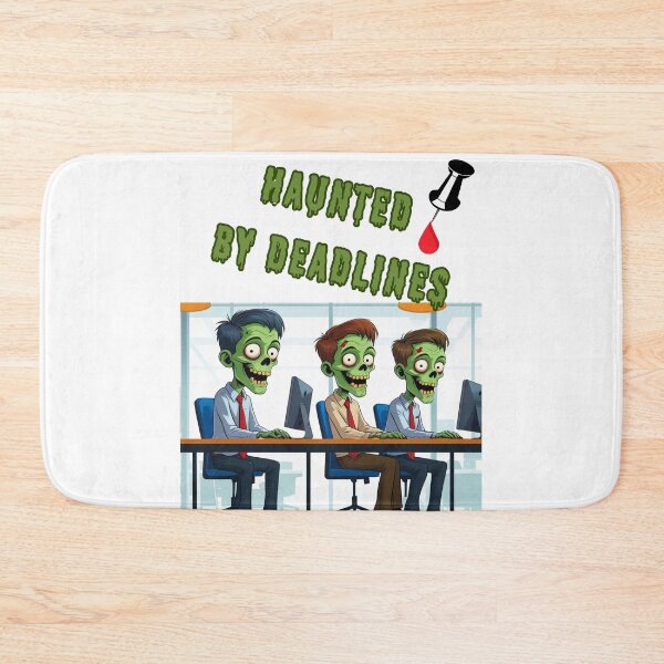 Item preview, Haunted by Deadlines – Funny Zombie Office Halloween Design designed and sold by Kindloom.