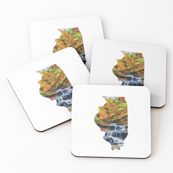 Item preview, Starved Rock State Park Sticker | Illinois Nature & Scenic Waterfall Adventure designed and sold by ATB Designs .