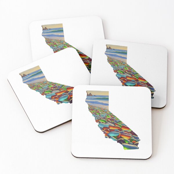 Item preview, Glass Beach Sticker | California Coast Sea Glass & Nature Adventure designed and sold by ATB Designs .