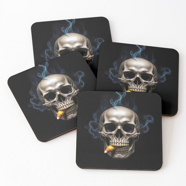 Item preview, Skull Biting On a Candy Corn designed and sold by Maria Dryfhout.