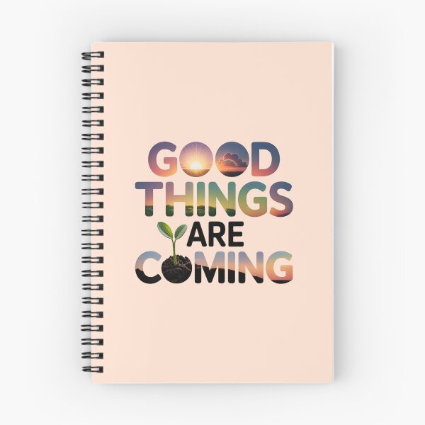 Item preview, Good Things Are Coming Optimistic Positive Quote Sunrise Typography designed and sold by NewAspect.