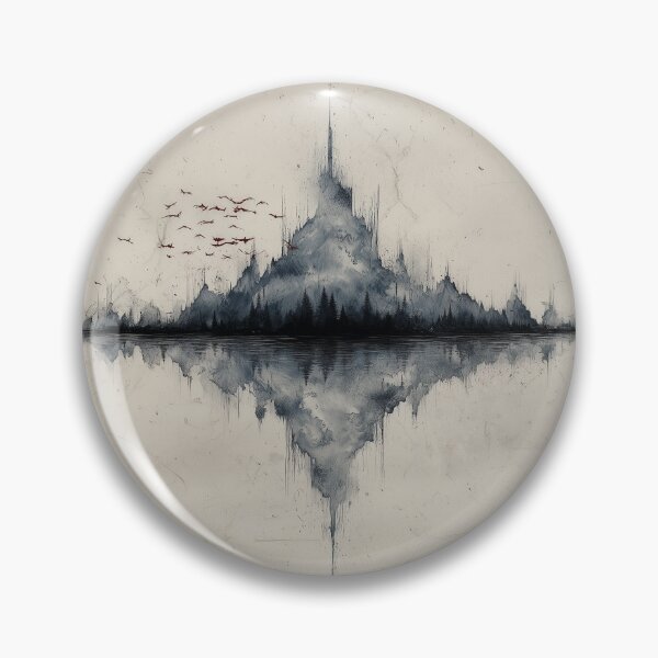 Item preview, Reflected Mountain Fortress designed and sold by Dusk Atelier.