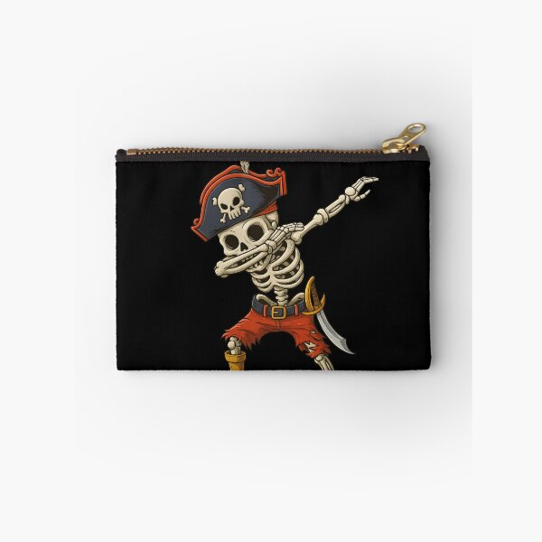 Item preview, Dabbing Skeleton Pirate - Pirate Skeleton Dab – Funny Pirate Dancing Skeleton with Tricorn Hat, Peg Leg and Cutlass Cartoon Illustration designed and sold by StickerHavenn.