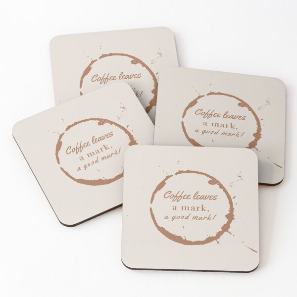 Item preview, Coffee Leaves a Mark, a Good Mark - fun coffee lover design designed and sold by Dina's Digital Designs.