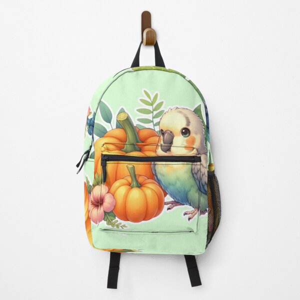 Item preview, Autumn Pumpkin Parrot – Cute Tropical Fall Bird Illustration designed and sold by Sugar Wisdom .