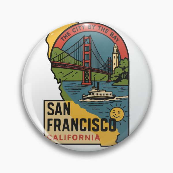 Item preview, San Francisco Vintage Style Decal designed and sold by Decal Mania.