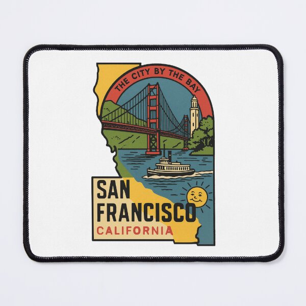 Item preview, San Francisco Vintage Style Decal designed and sold by Decal Mania.