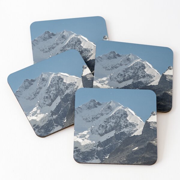 Item preview, Majestic view of Piz Bernina with Biancograt ridge in the Swiss Alps designed and sold by svanaerschot.