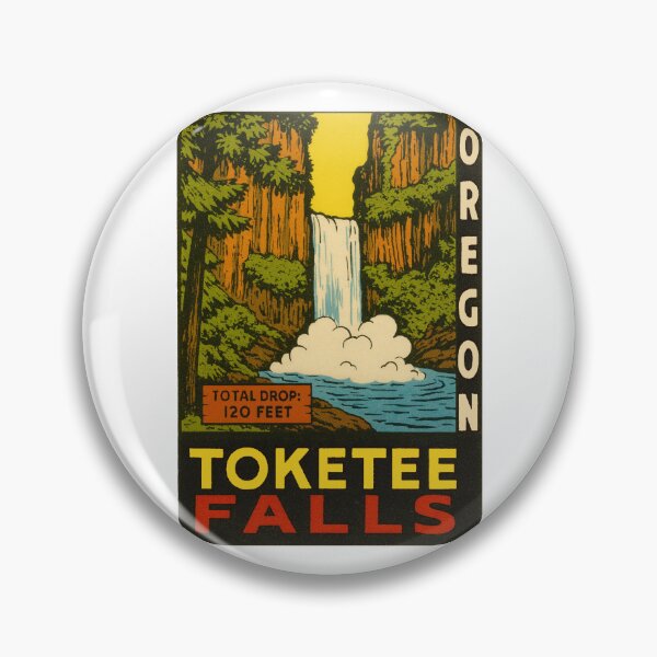 Item preview, Toketee Falls Vintage Style Decal designed and sold by Decal Mania.