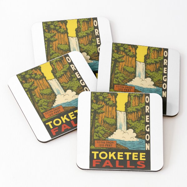 Item preview, Toketee Falls Vintage Style Decal designed and sold by Decal Mania.
