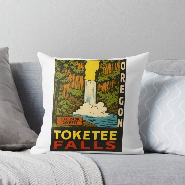 Item preview, Toketee Falls Vintage Style Decal designed and sold by Decal Mania.