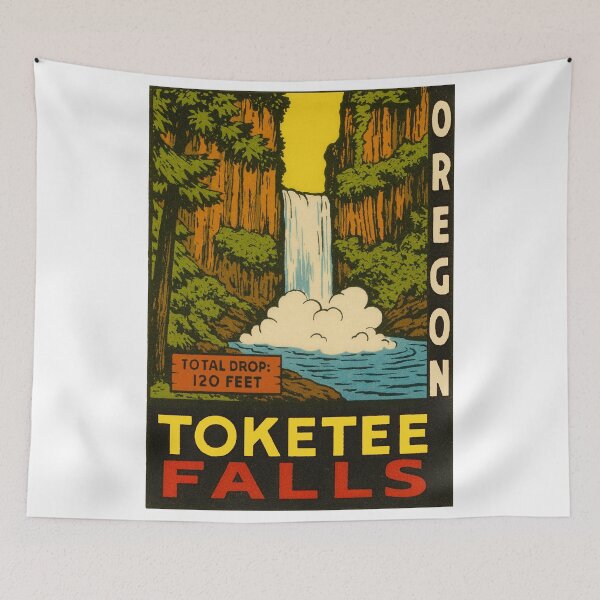Item preview, Toketee Falls Vintage Style Decal designed and sold by Decal Mania.