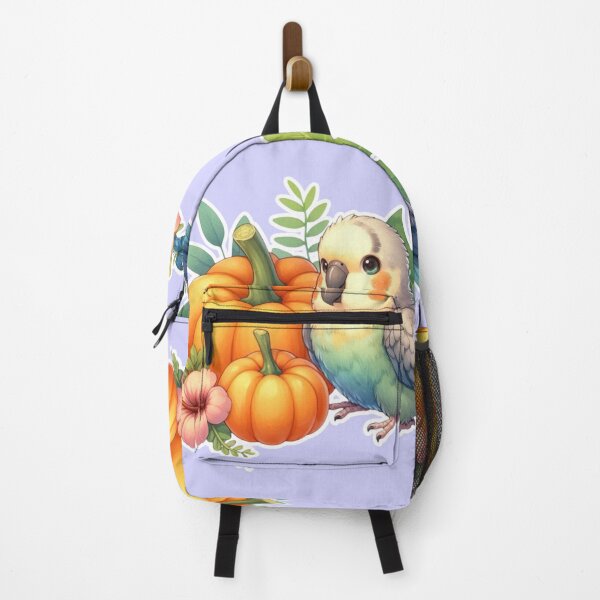 Item preview, Autumn Pumpkin Parrot – Cute Tropical Fall Bird Illustration designed and sold by Sugar Wisdom .