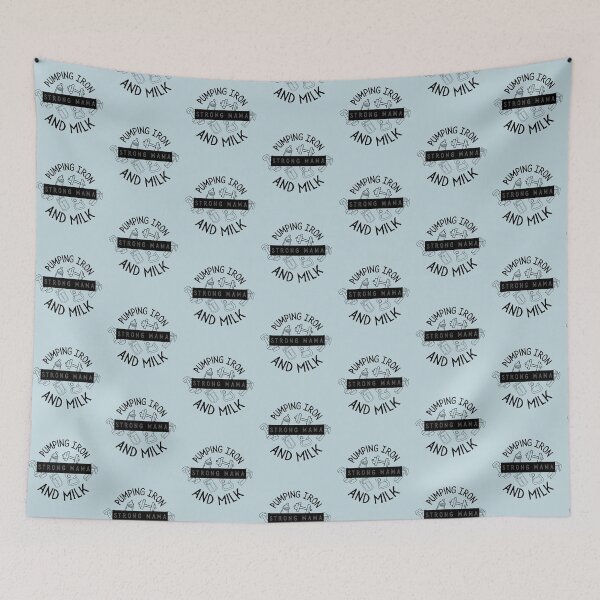 Item preview, Pumping Iron and Milk Strong Mama, Breastfeeding Fit Mom designed and sold by shminoa.