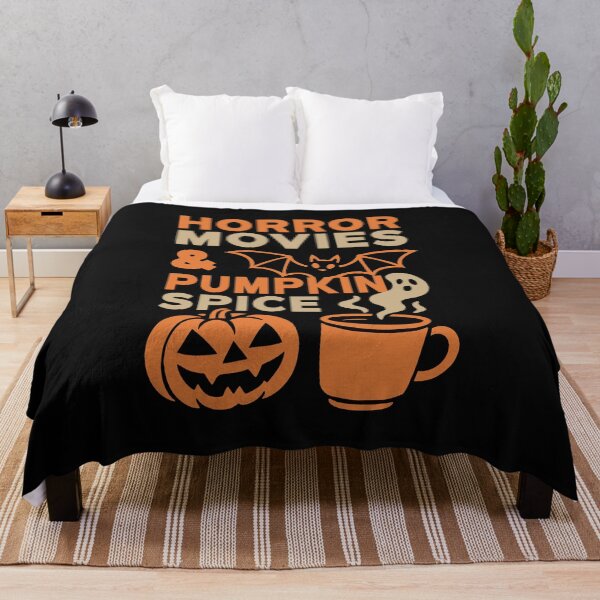 Item preview, Horror Movies and Pumpkin Spice Halloween designed and sold by ChunkByChunk.