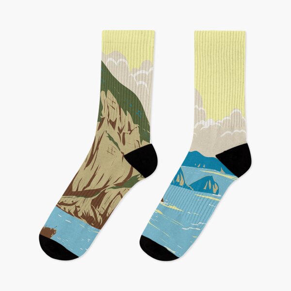 Item preview, Saikai National Park Japan Illustration Travel Art Vintage designed and sold by KrisSidDesigns.