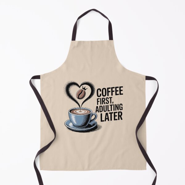 Item preview, Coffee First Adulting Later Funny Coffee Lover Design designed and sold by NewAspect.