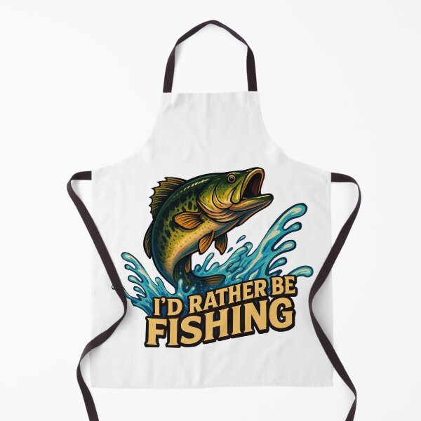 Item preview, I’d Rather Be Fishing Bass Splash Design designed and sold by PictorGraf.