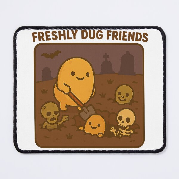 Item preview, Freshly Dug Friends – Funny Potato Halloween Design designed and sold by Tater Tales.