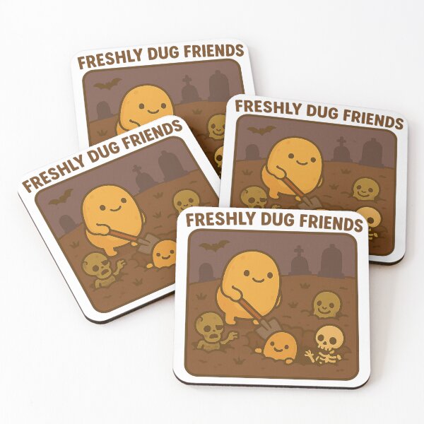 Item preview, Freshly Dug Friends – Funny Potato Halloween Design designed and sold by Tater Tales.