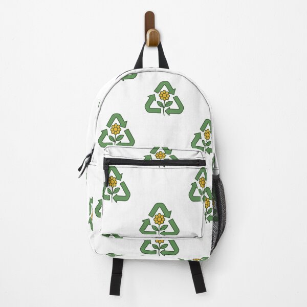 Item preview, Flower in Recycling Triangle – Eco & Nature Design designed and sold by Byarasstudio.