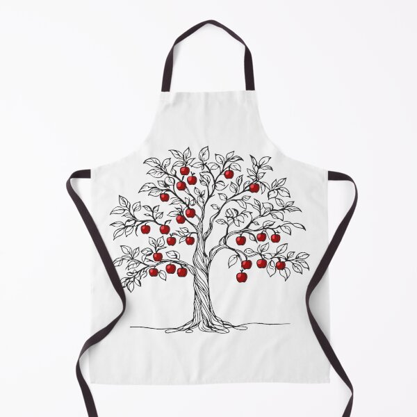 Item preview, Apple Tree of Temptation – Elegant Line Art Nature Design designed and sold by AlmaMoArt.