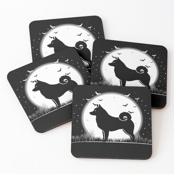 Item preview, Finnish Spitz Dog – Halloween Moon Silhouette designed and sold by The Real Life Symphony.