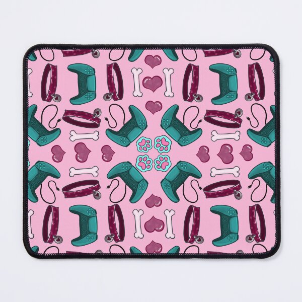 Item preview, Pastel Dog Gamer Pattern – Cute PS5 Controller, Hearts, Paws & Bones designed and sold by Dee-Stroud.