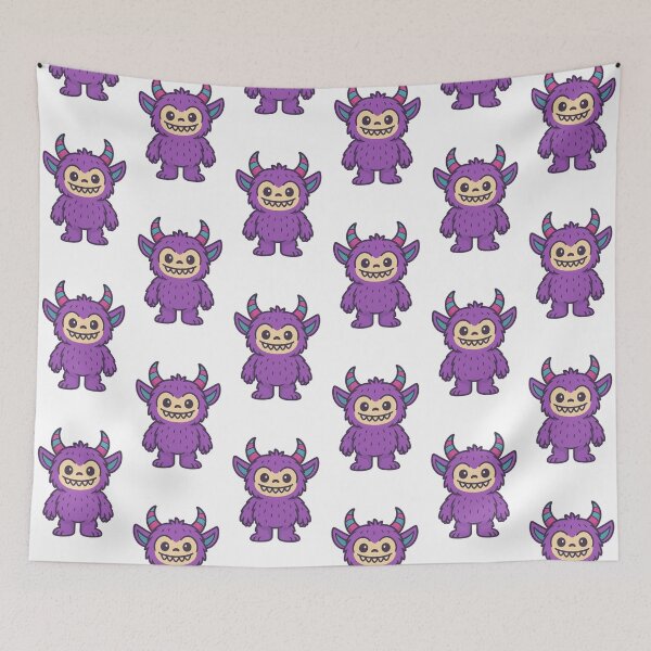 Item preview,  Horned Purple Monster designed and sold by LoveWithYou.