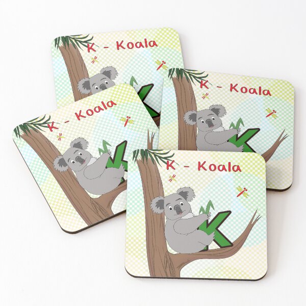 Artikelvorschau, Niedlicher Koala-Buchstabe K – Australisches Tieralphabet für die Kinderzimmerwand entworfen und verkauft von illeN-Art-World.