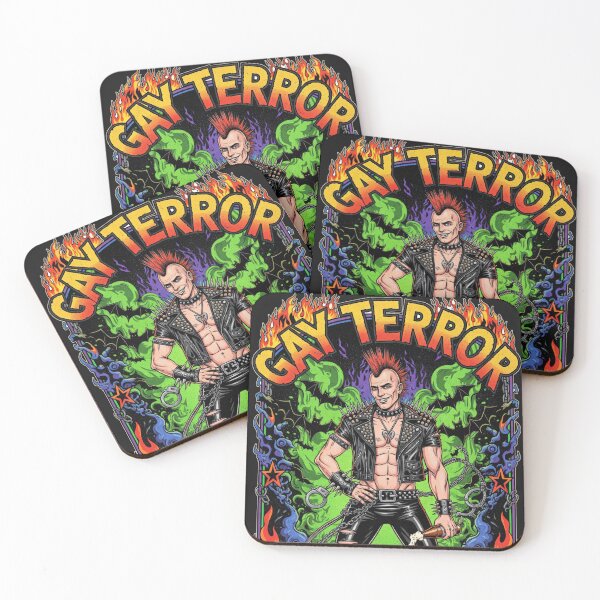 Item preview, Queer Punk and Gay Anarchy Gay Terror designed and sold by Atlas Kai.