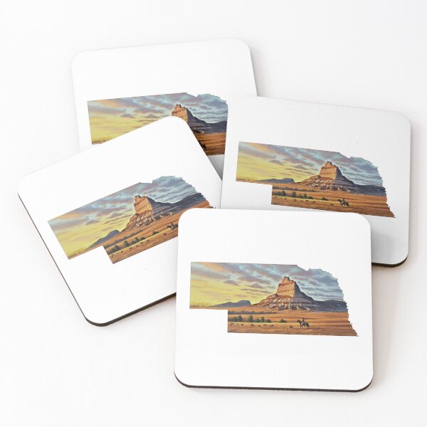 Item preview, Scotts Bluff National Monument Sticker | Nebraska Nature & Historic Trails designed and sold by ATB Designs .