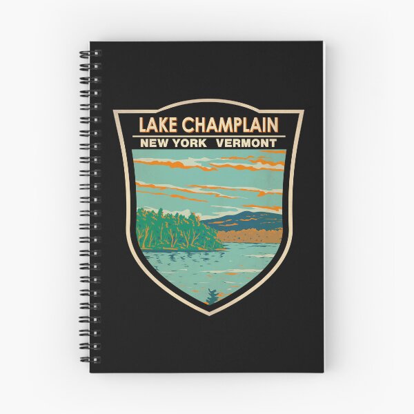 Item preview, Lake Champlain Vermont New York Travel Art Badge designed and sold by KrisSidDesigns.