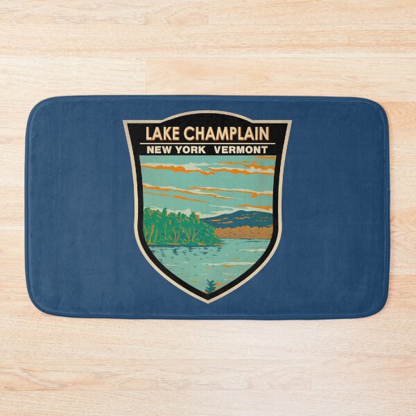 Item preview, Lake Champlain Vermont New York Travel Art Badge designed and sold by KrisSidDesigns.