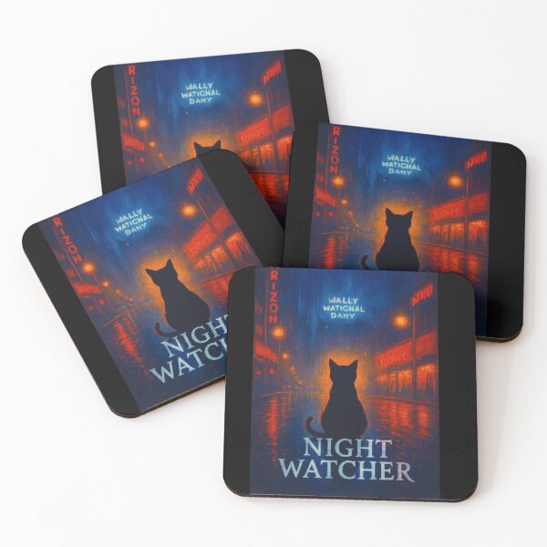 Item preview, Night Watcher - Feline Protector  designed and sold by CleverCulture.