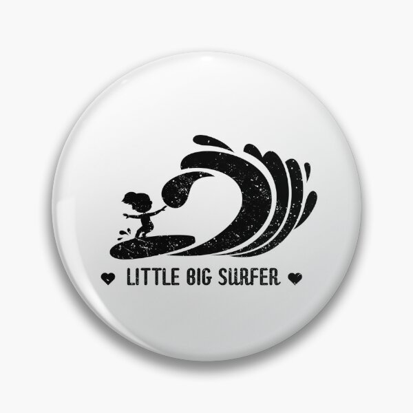 Item preview, Little Big Surfer – Cool Kids Surfing Silhouette Girl Beach Design designed and sold by mountainHUB.