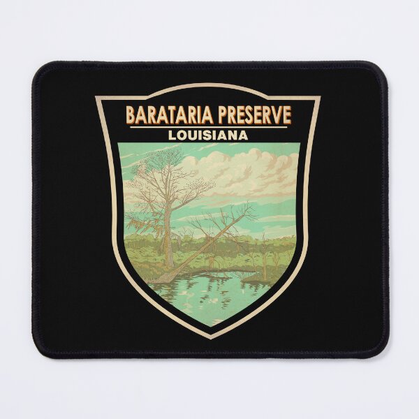 Item preview, Barataria Preserve Louisiana Travel Art Badge designed and sold by KrisSidDesigns.