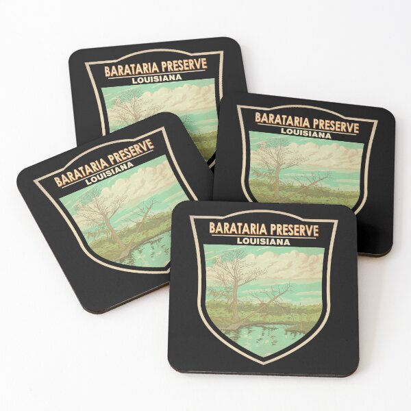 Item preview, Barataria Preserve Louisiana Travel Art Badge designed and sold by KrisSidDesigns.