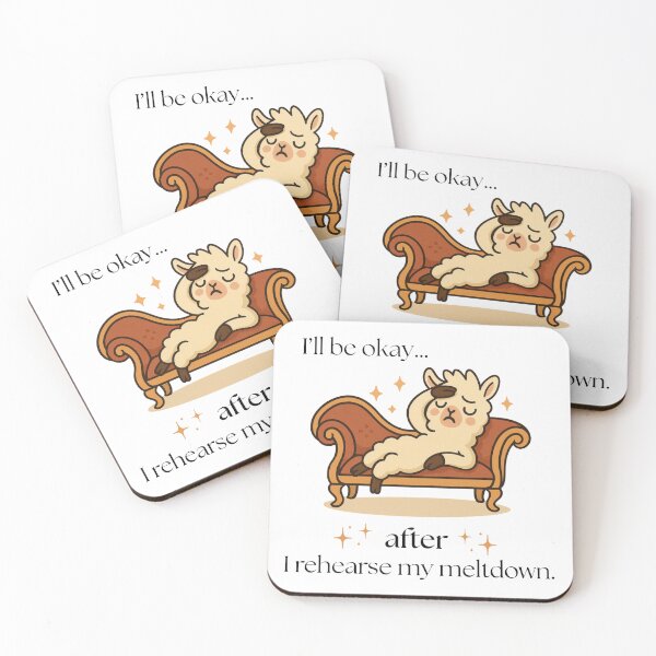 Item preview, I'll be okay after I rehearse my meltdown | drama llama | funny tee designed and sold by SoundStyleShop.